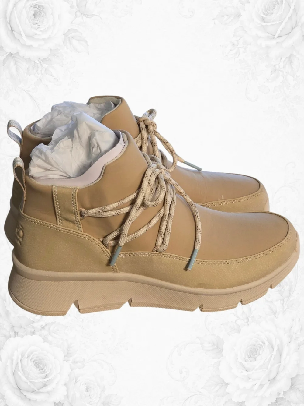 Wide Ryka Charisma RykäRepel Wide Waterproof Sneakers NWB 6.5W Latte